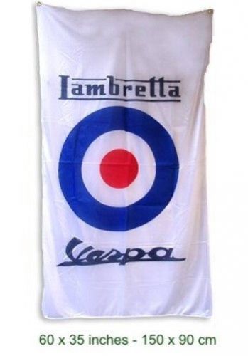 New flag lambretta vespa motorcycle 3x5 feet banner sign innocenti scooter ulma