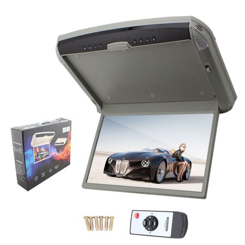 14&#034; digital car overhead flip down monitor vehicle roof mount displayer remote