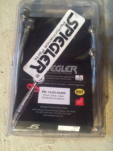 Spiegler stainless steel brake lines c5