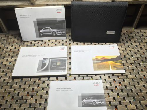 2008 audi tt coupe owners manual + navigation manual ((buy oem))