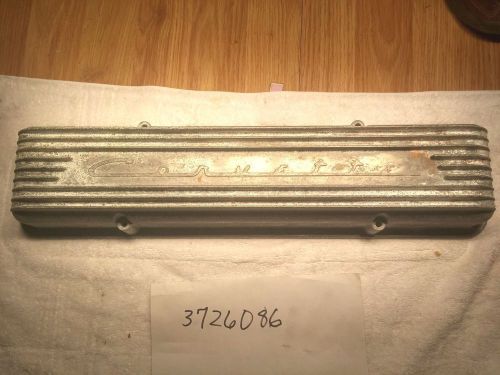 Rare original corvette aluminum 9 fin valve cover for 1956-1959  #3726086