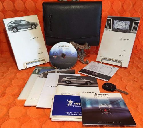 2009 lexus rx350 owners manual user set 09 + navigation system book◻free bonus◻