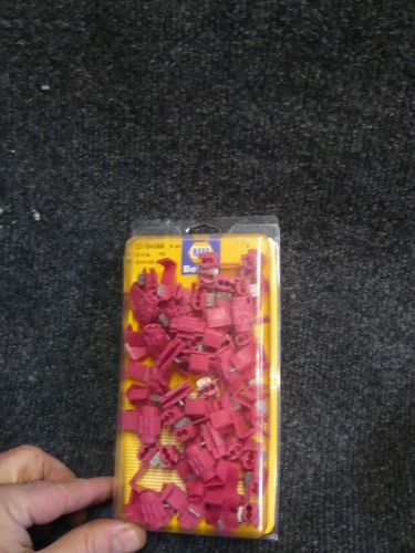 50 piece red pvc splice lock 784566 22-18 gauge