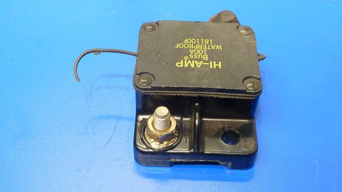 181100f,buss 100 amp,hi-amp waterproof marine breaker automatic re-set