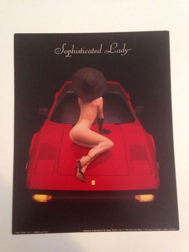 Ferrari 308 &#034;sophisticated lady&#034; 8&#034; x 10&#034; free shipping! own it! car poster o/p