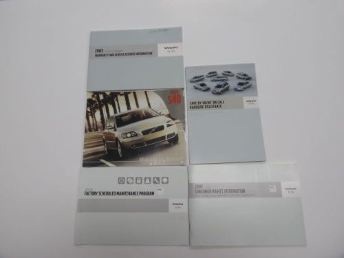 2005 volvo s40 - 4 books plus manual in motion cd