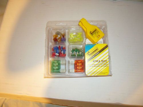 New bussmann cooper auto fuse kit 63 pc atm &amp; max with tester / puller rv mini