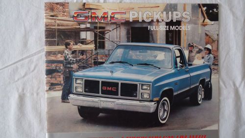 1985 gmc pickup dealers brochure buyers guide catalog free shipping