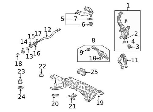 Genuine 1988-2002 honda lower ball joint 51220-s84-305