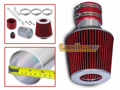 Short ram air intake kit + red filter for 93-98 passat jetta /92-94 corrado 2.8l