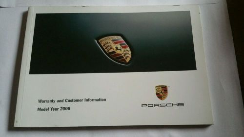 2006 porsche cayenne &amp; cayenne s owner&#039;s owners manual set w/ case &amp; supplements