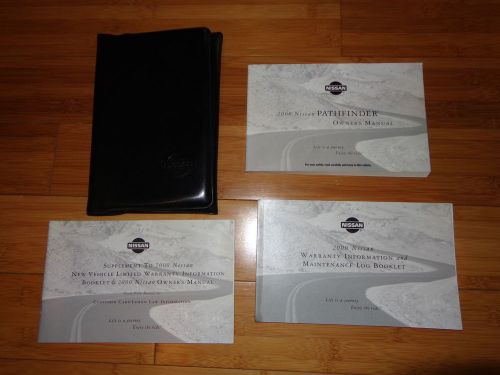 00 2000 nissan pathfinder owners manual warranty maintenance booklet guide