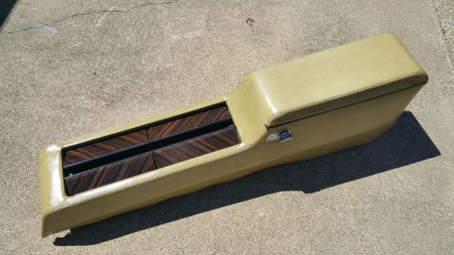 Oem vintage 1978 lincoln mark v diamond jubilee center console in gold