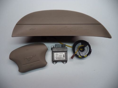 &#039;99 - &#039;04 ford mustang gt airbags srs module clockspring parchment