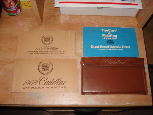 1968 cadillac owners manual set plus sleeve original glove box books