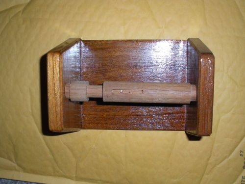 Used teak toilet tissue rack ** free shipping **