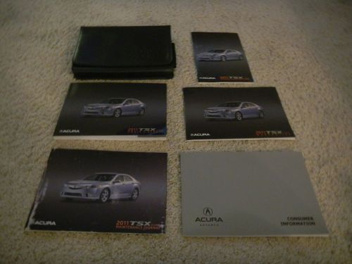 2011 acura tsx owners manual set+ free shipping