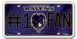 Baltimore ravens #1 fan license plate - mtf0701-fba