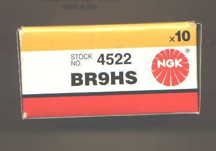 Ngk br9hs spark plugs set of 10 (one box) stock #4522