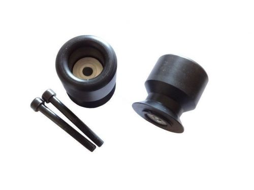 Yamaha black aluminum swingarm spools 1999 2012 yzf r6 r1 yzf-r1 yzf-r6 yzf