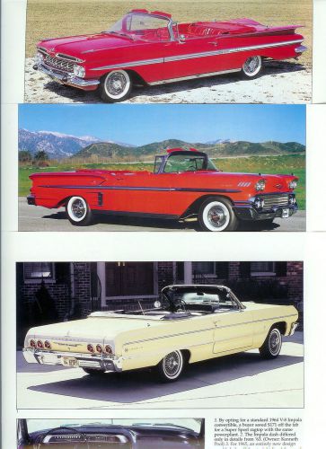 1958 1959 1960 1961 1962 1963 1964 1965 chevrolet impala 16 pg article ss chevy