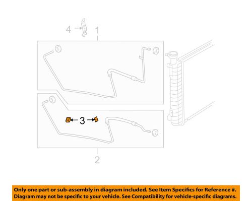 Gm oem transmission oil cooler-holder 15068848