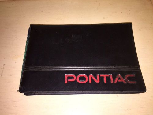 2000 original pontiac firebird trans am t/a ta owners manual service guide