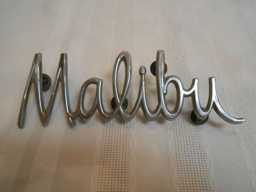 1960&#039;s chevelle malibu quarter panel emblem chrome script