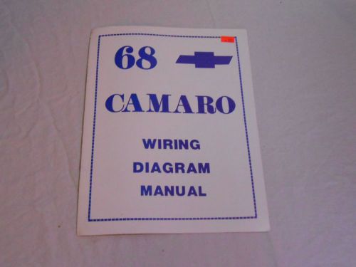 1968 camaro wiring diagram manual