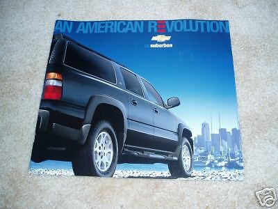 2005 chevrolet suburban ls lt z71 sales brochure dealer catalog literature