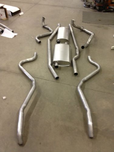 1963 pontiac tempest dual exhaust system, aluminized