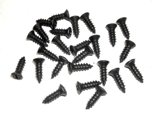 Gm black trim screws- qty.25- #8 x 1/2&#034; phillips #6 oval head screws-#317