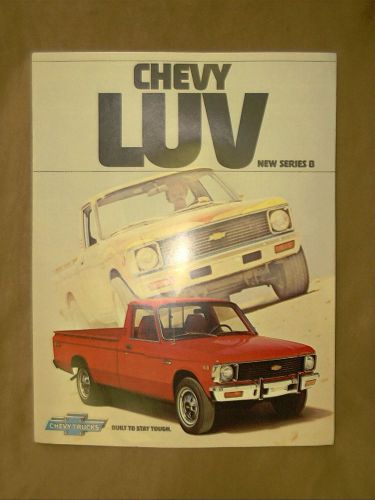 1977,1978 chevy luv truck complete orig. factory color sales brochure &amp; insert