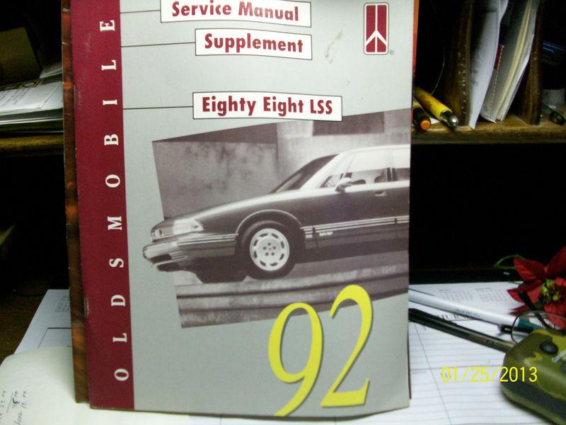 1992 oldsmobile eighty eight 88 lss service supp manual