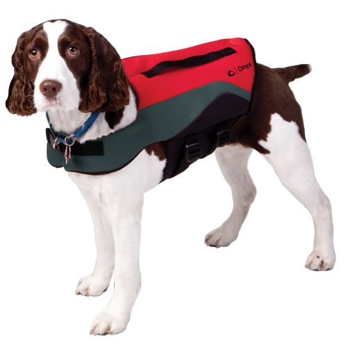 Onyx 157200-100-040-12 neoprene pet vest - large - red/grey