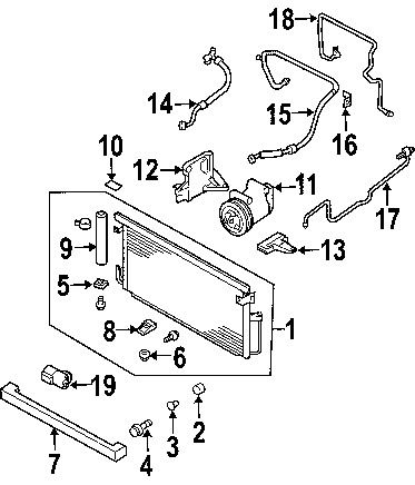 Subaru 73431fe070 genuine oem air conditioner pipe