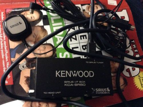 Used kenwood kca-sr50 sirius connect connection cable xm kca sr50 w/ 8 pin ant