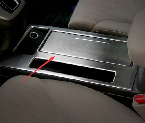 Stainless steel central store content box trim frame for honda crv 2012-2014