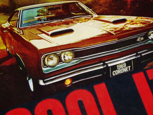 1969 dodge super bee/coronet original ad-chrysler/426 hemi v8 engine/race/street