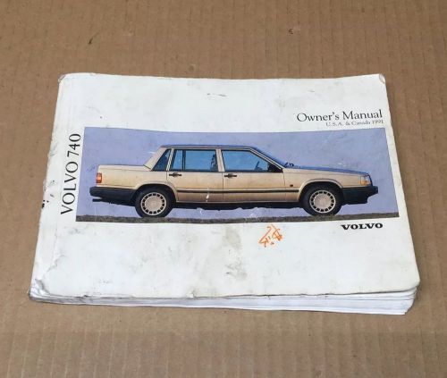 Rare original 1991 volvo 740 oem factory owners manual book guide tp3135