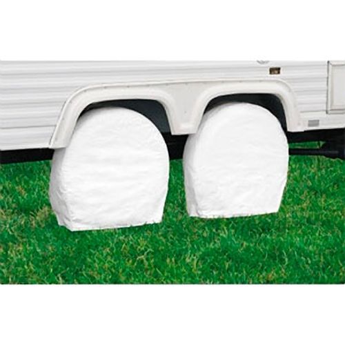 Classic accessories 76260 32&#034;-34.5&#034; snow white single tire cover 2 pack