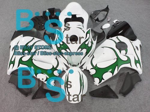 Green pattern gsxr1300 fairing with tank seat for suzuki gsx-r1300 97-07 164 b4