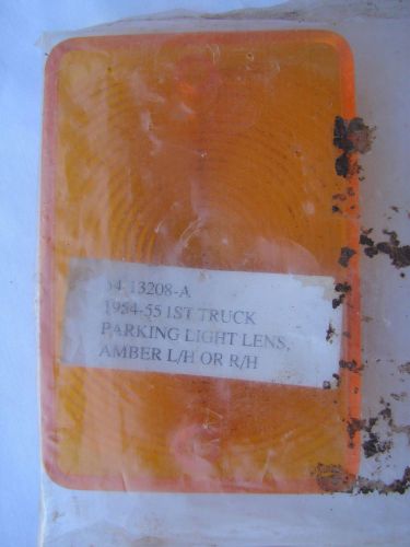 Original 1954-55 1st truck  parking light lens, amber l/h or r/h new sealed pack