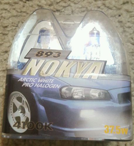 Nokya arctic white pro halogen headlight bulbs 893 37.5w 7000k stage 1 nok6522