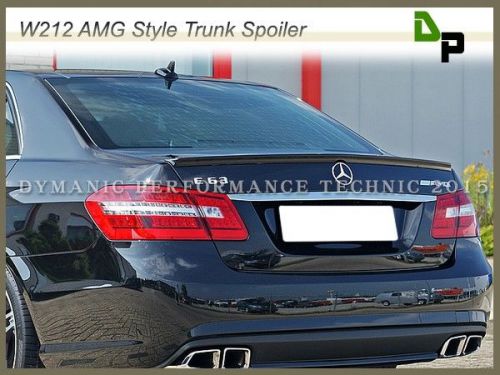 2010-2015 benz w212 e-class sedan 4dr #040 black amg style trunk spoiler wing