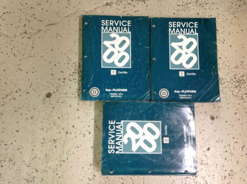 2000 gm cadillac deville service repair shop workshop manual set factory oem