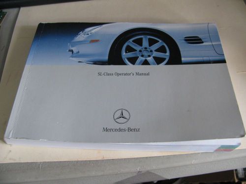 2003 mercedes benz - sl 500 sl55 amg sl 600 class - operator&#039;s manual used