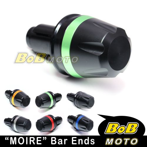 Green moire handle bar ends for yamaha mt 01/mt 03  04 05 06 07 08 09 10-13