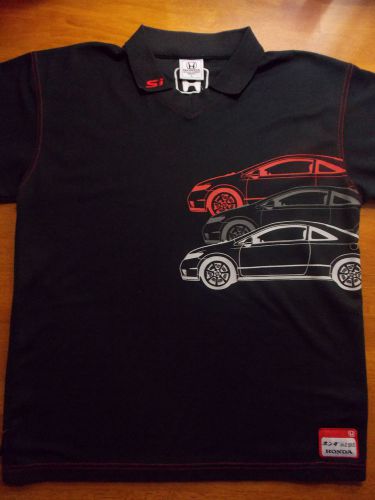 Grease monkey honda civic si graphic mens polo shirt size large. new w/out tags