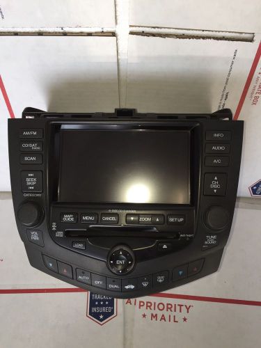 03-07 honda accord 6 cd player   navigation gps radio used